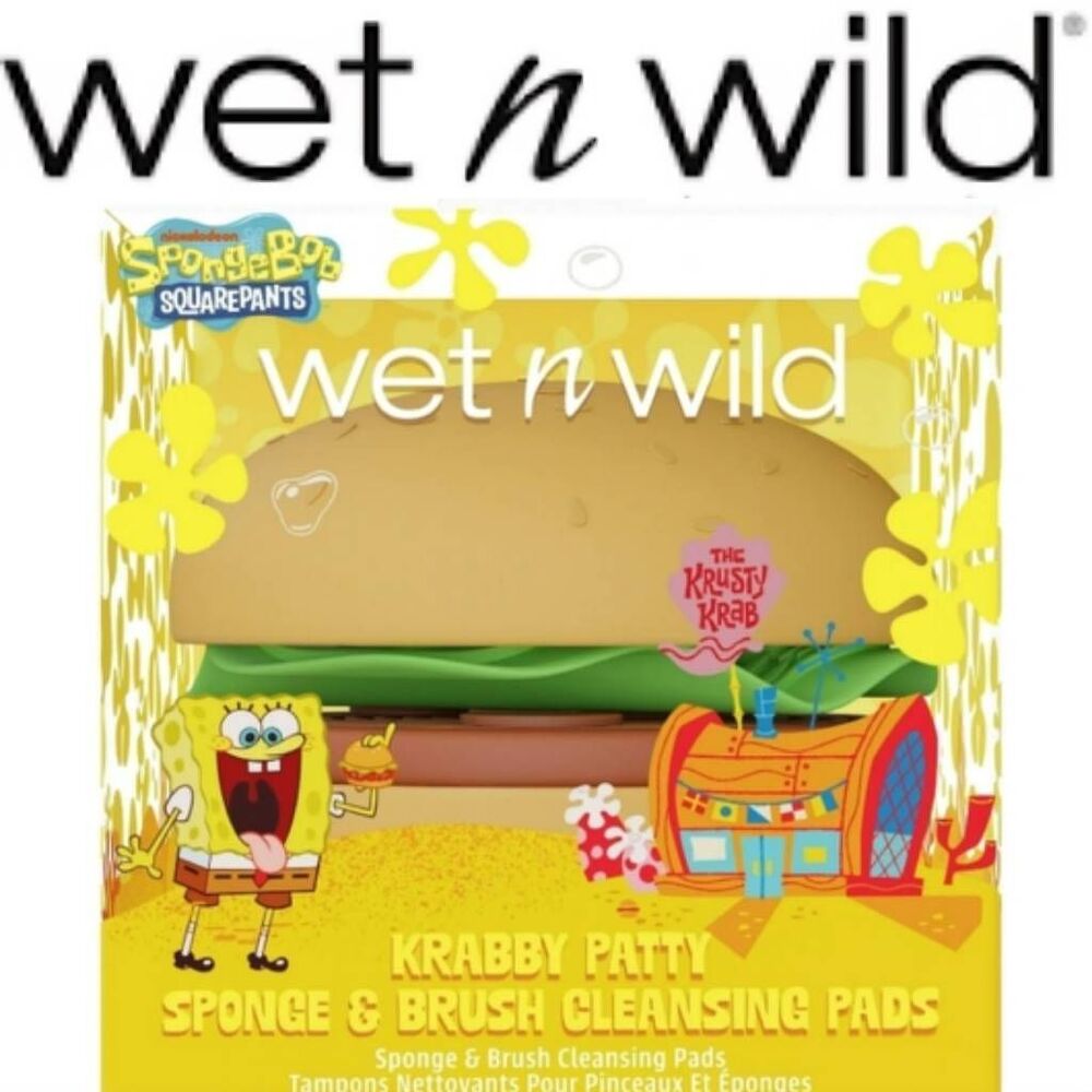 Wet-n-Wild X Spongebob Krabby Patty Sponge & Cleansing Pads